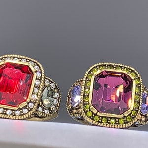 HEIDI DAUS Statement Cocktail Ring Size 6 3/4