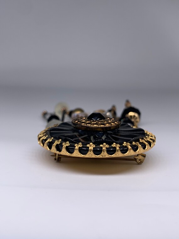 Etta Signed Dangle Statement Brooch - image 5