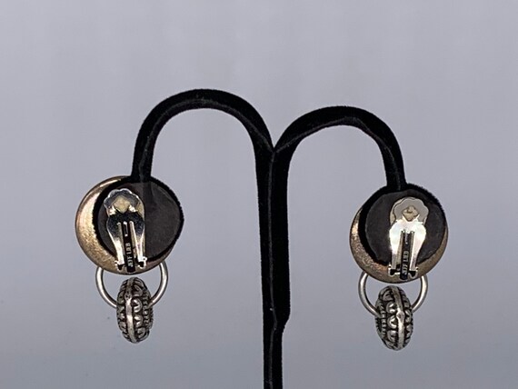 Vintage Jeff Lieb Signed Silvertone Dangle Clip-o… - image 6