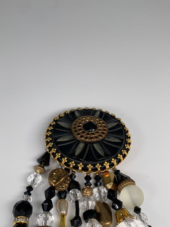 Etta Signed Dangle Statement Brooch - image 3