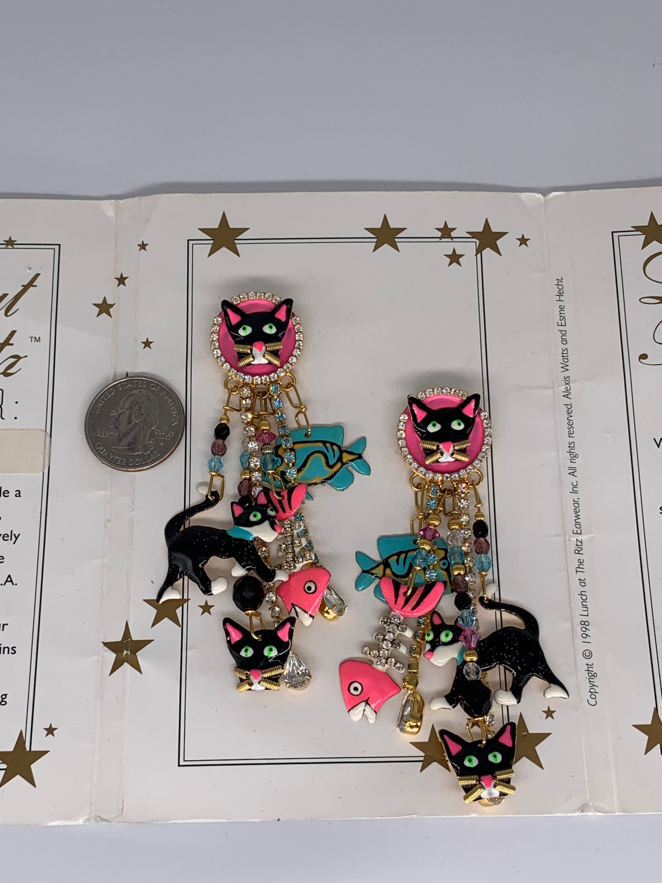 Lunch at the Ritz catting Around Cat and Fish - Etsy