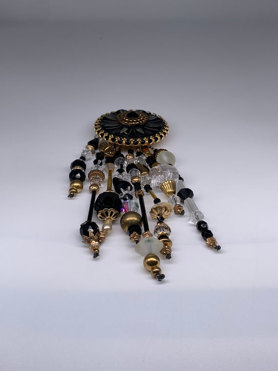 Etta Signed Dangle Statement Brooch - image 2