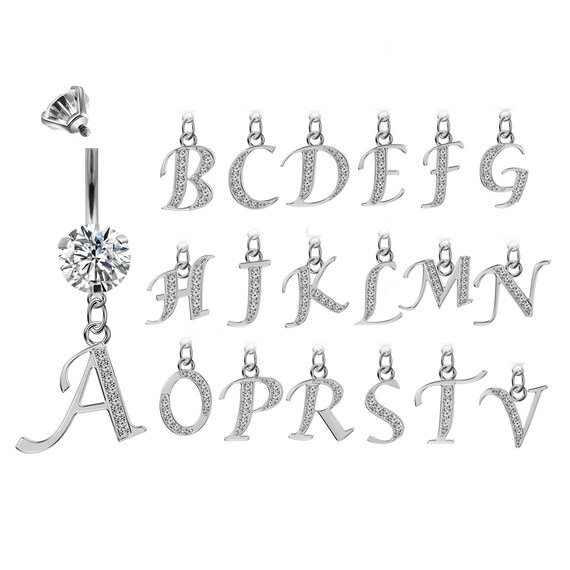 Initial belly best sale ring