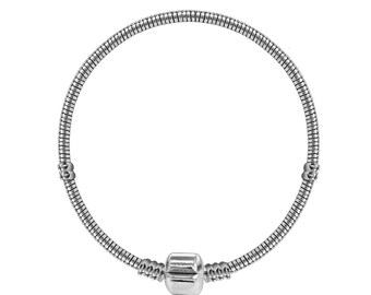 Vintage Silver Plated Crystal Fine Bracelet For Women Fit Snake Chain Charm Bracelet DIY Jewelry Gift C019 18cm Vintage Silver Plated Crystal Fine Bracelet For Women Fit Snake Chain Charm Bracelet DIY Jewelry Gift C019 18cm
