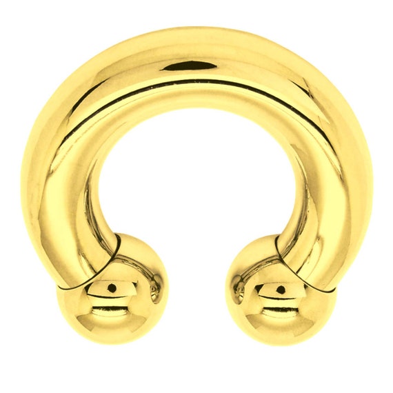 Gold cheap circular barbell