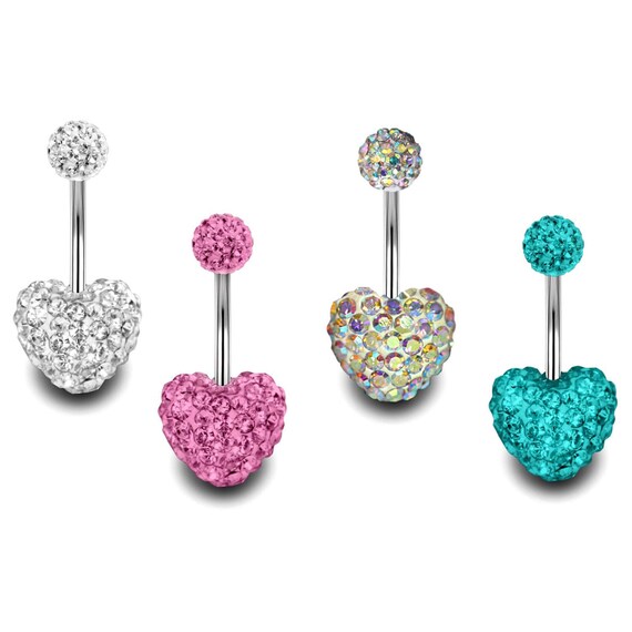 Love heart belly bar sale