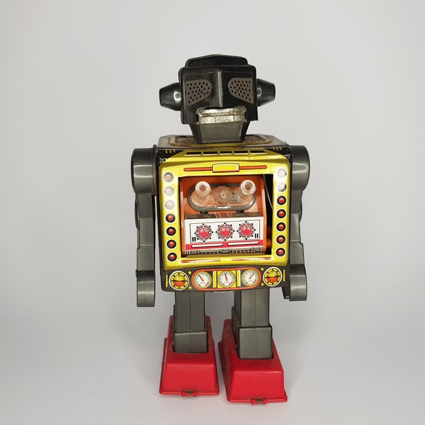 Tin Robot Tin Toy Horikawa Attacking Martian Japan Untested / BK86