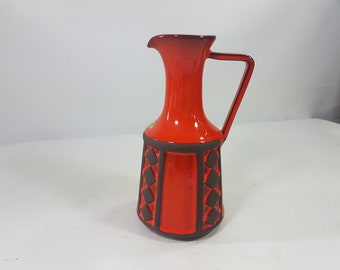 Vase Blumenvase Keramik 70er Jahre Henkelvase   / BK45