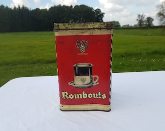 can tin can vintage 50s Rombouts / ms9