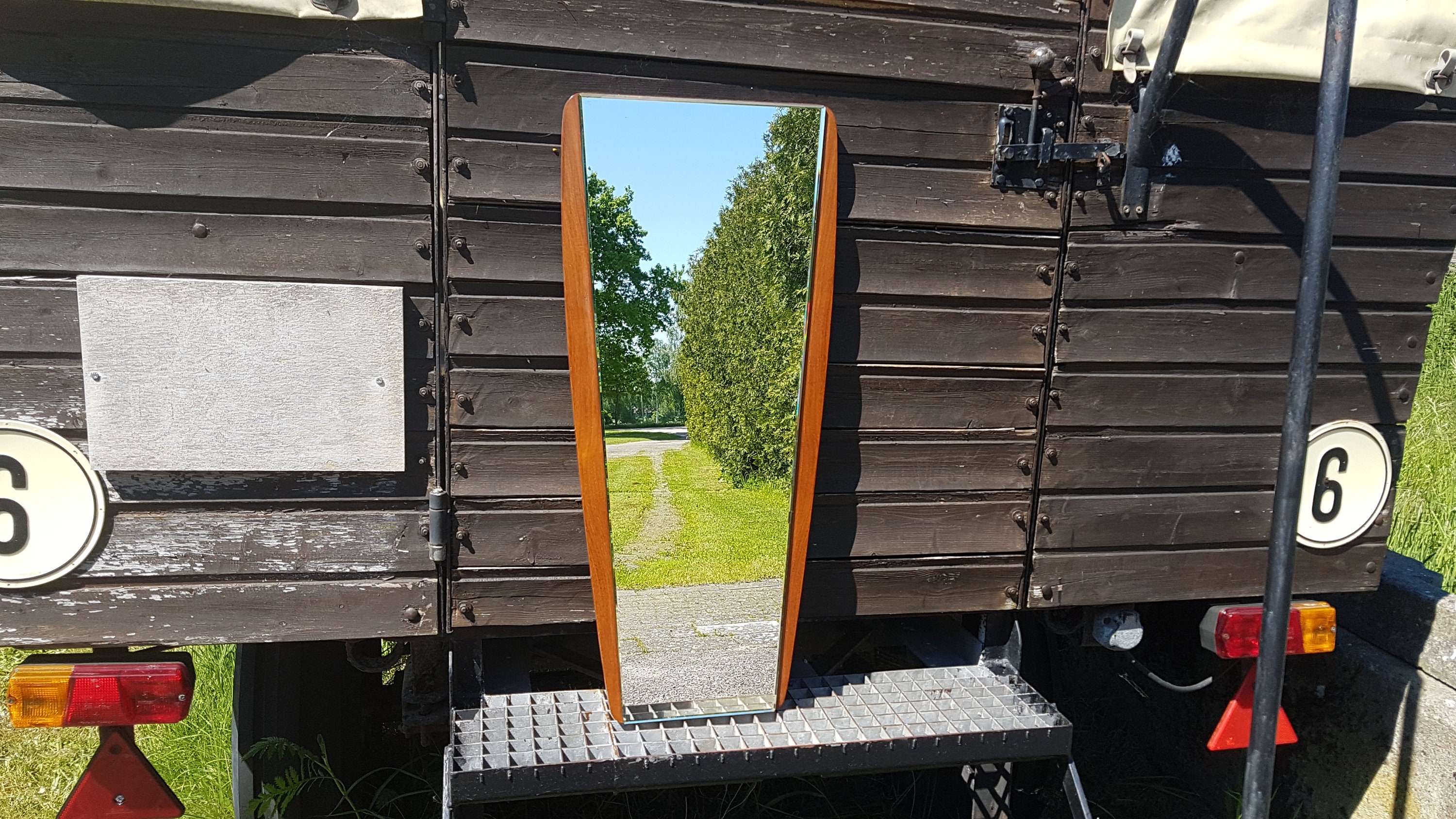 Spiegel Teak 60er Jahre Wandspiegel Vintage | Etsy