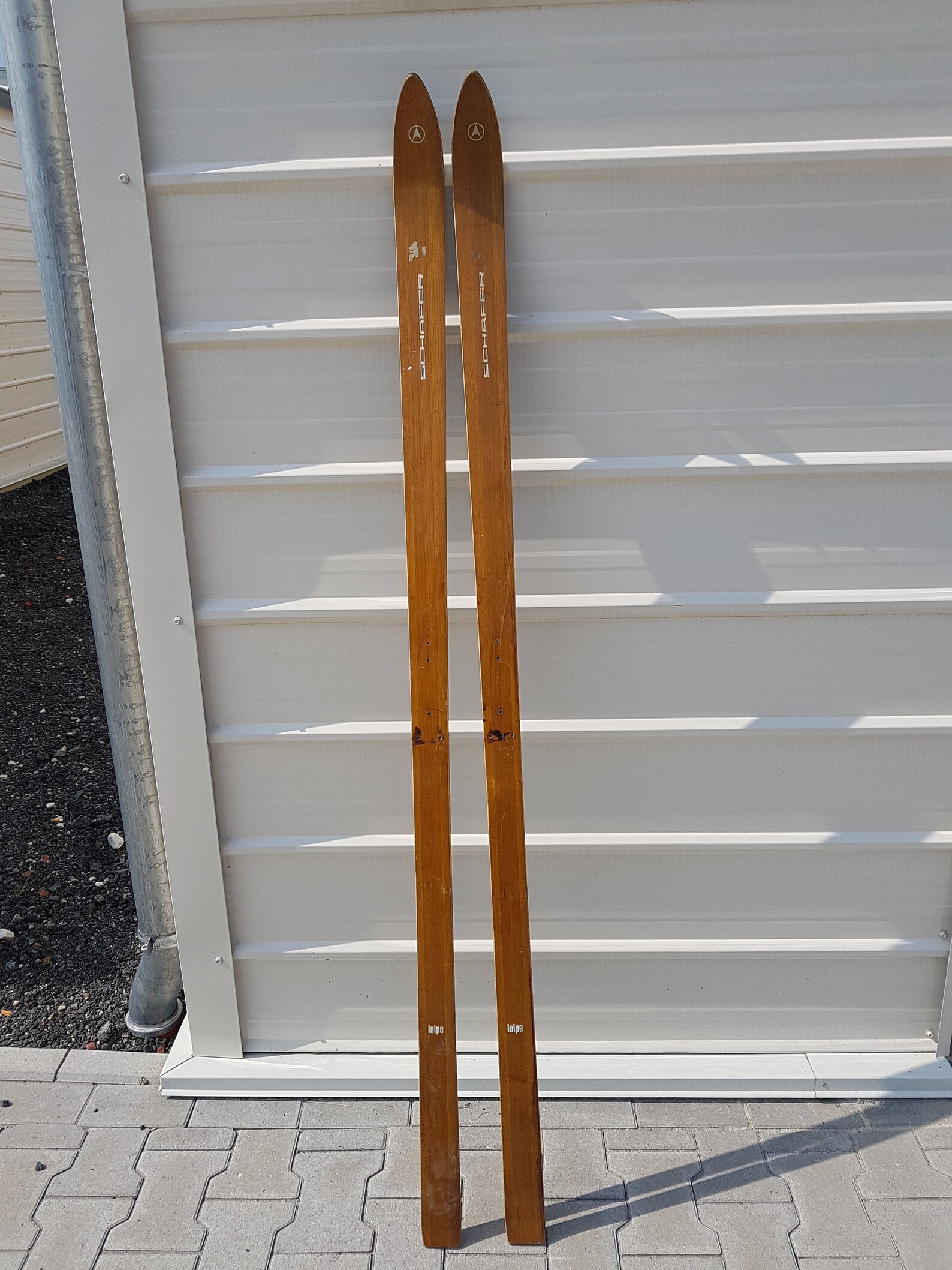 Old ski crosscountry skis wood vintage trail schafer 10101 / Etsy