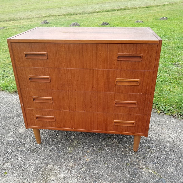 Vintage sideboard 60s chest of drawers mid century teak Eric Jensen