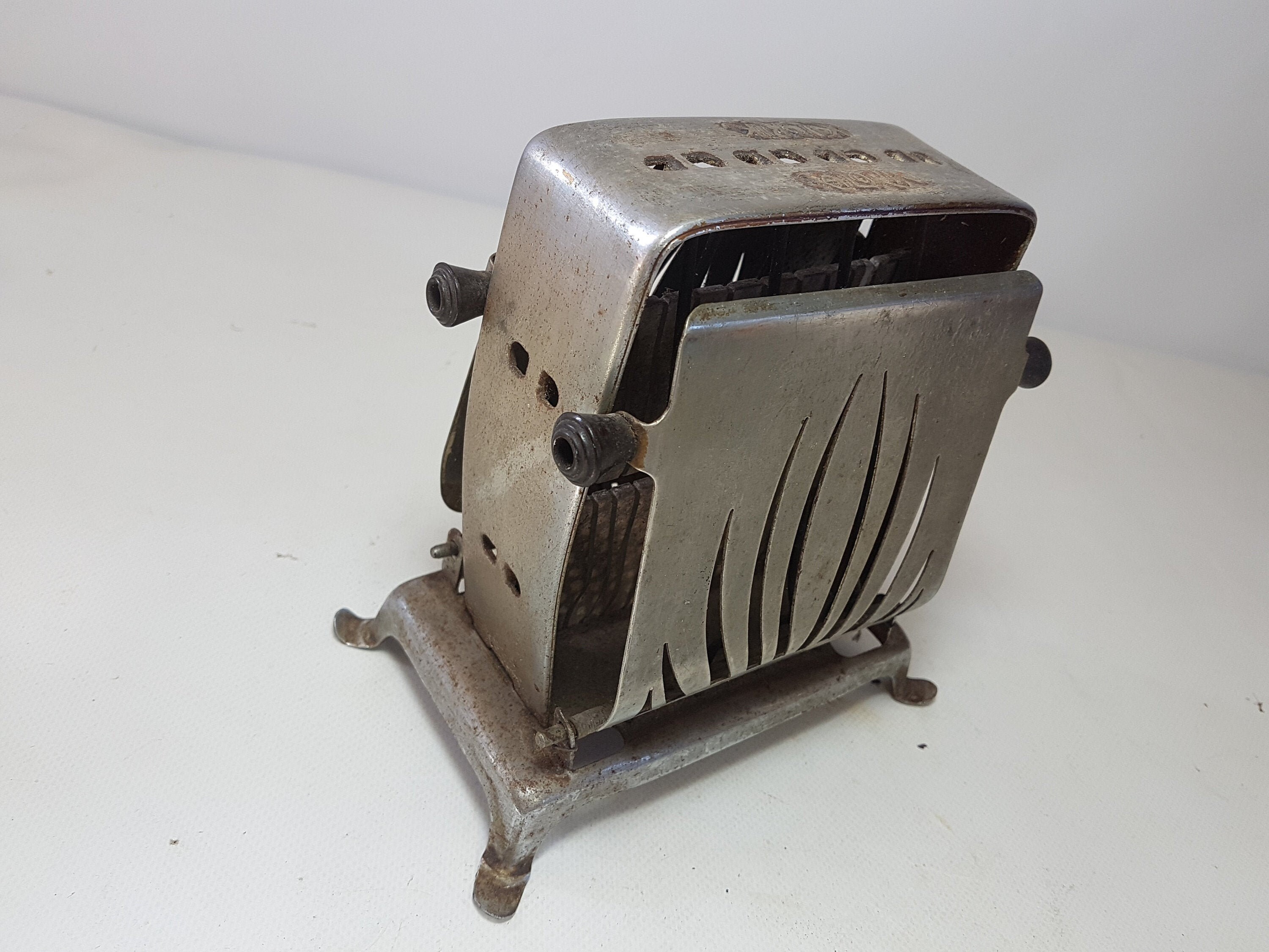 Antique Toaster Belgium Metal 20s Calorik Untested Folding Etsy