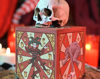 CIRCUS Box サーカススカル木箱 - Etsy 日本