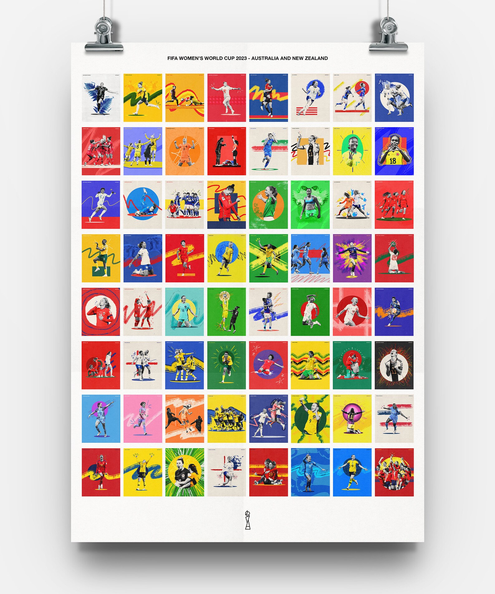 Women's World Cup 2023 Football Art Print A3 Graphic Etsy UK