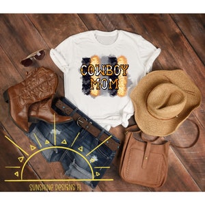 Cowboy Mom Sublimation PNG | Sublimation Digital Design | Sublimation Design for Crafters