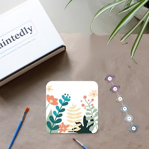 Flower & Plant PAINT BY NUMBER! Paint Kit on Wood