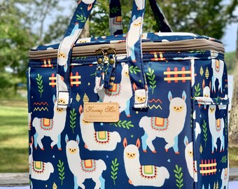 LLAMA LLAMAPALOOZA REUSABLE BAMBOO ECO FRIENDLY BIO DEGRADABLE LUNCH BOX BAG LLAMA LLAMAPALOOZA REUSABLE BAMBOO ECO FRIENDLY BIO DEGRADABLE LUNCH BOX BAG