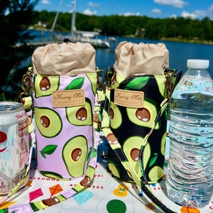 Insulated bottle cooler bag with strap discount