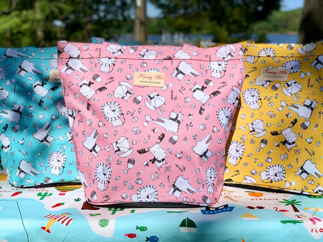 Super Cute Tote Bag for Shower Toiletry W/ Mesh Bottom Caddy,waterproof