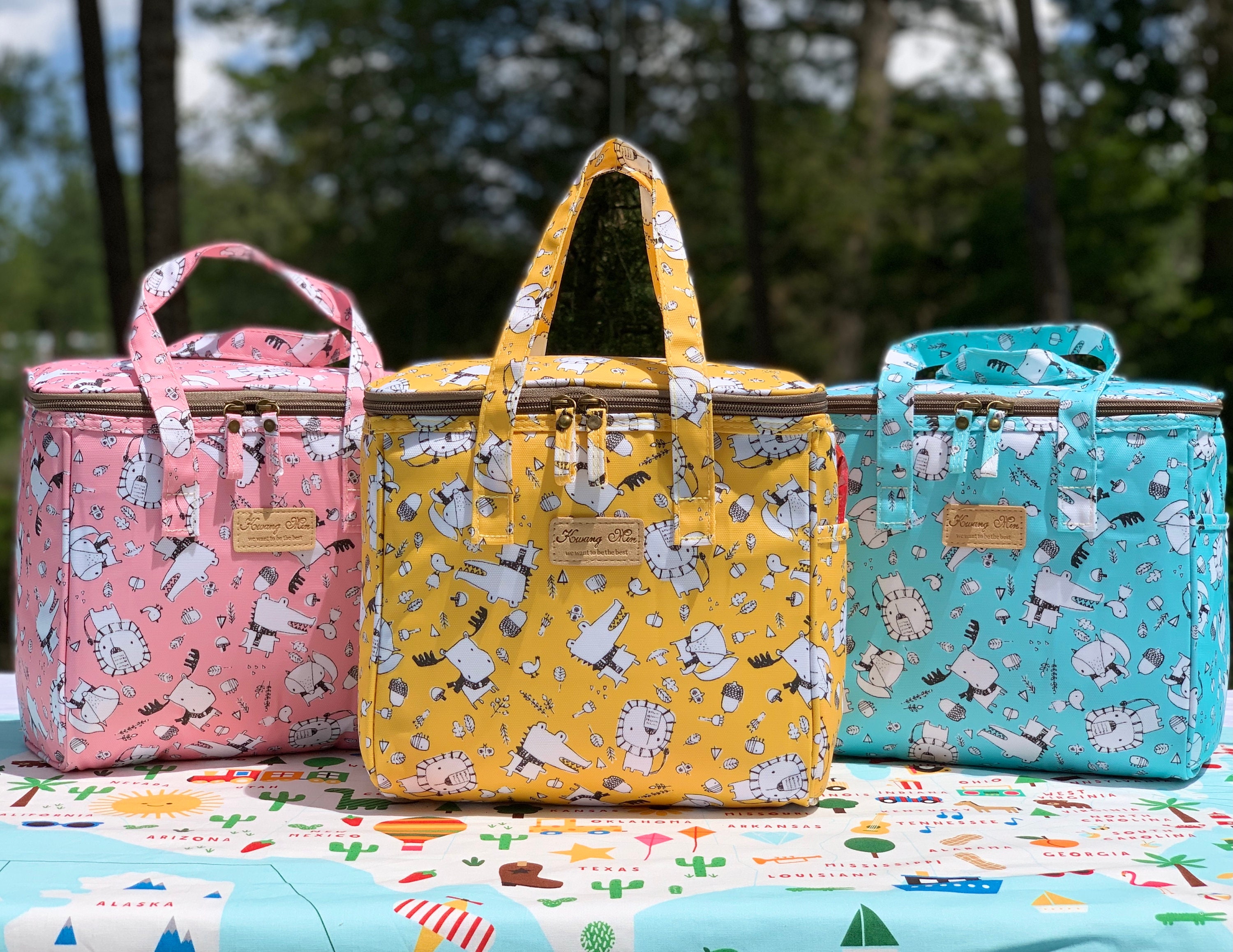 Cute Lion Insulated Lunch Bag for Kids/womenreusable Bento Etsy UK