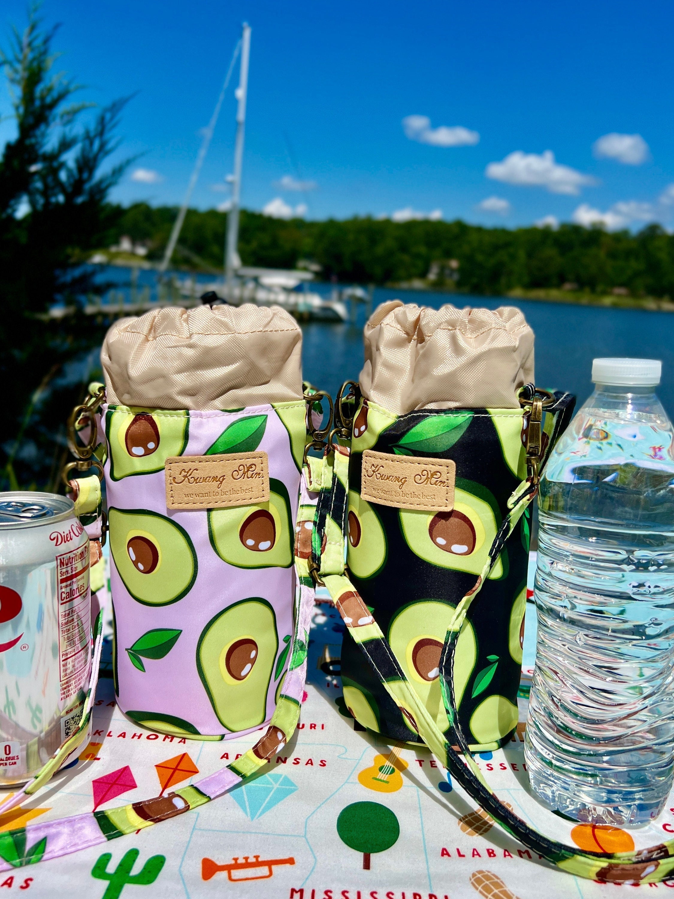 Womens Lunch Bag With Water Bottle Holder 