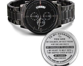 Husband Gifts, To My Husband Engraved Watch for Husband, Gift For Husband, Husband Gifts For Father's Day, Gift For Husband, Husband watch