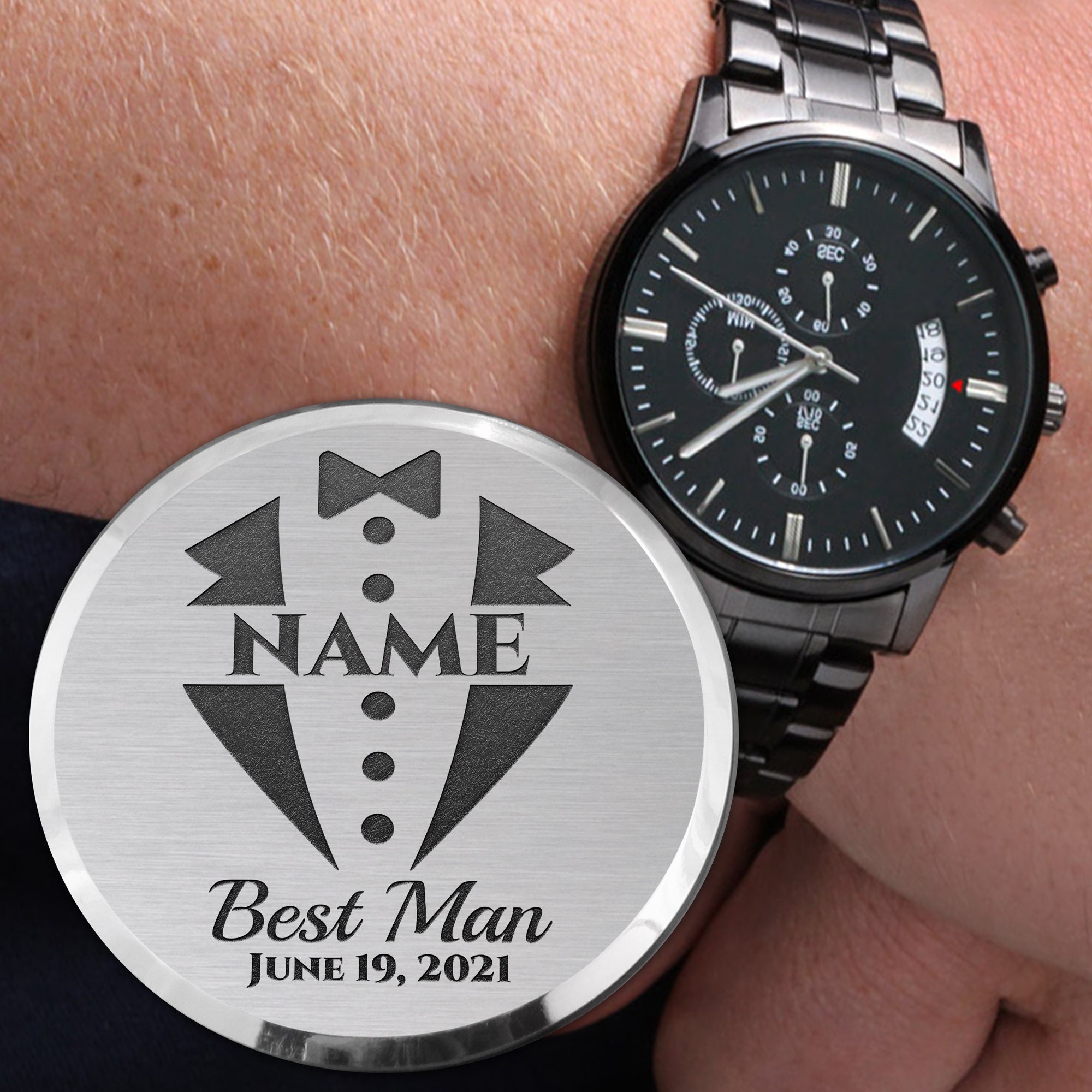 Personalized Best Man Gifts Engraved Watch, Personalized Gifts for Best