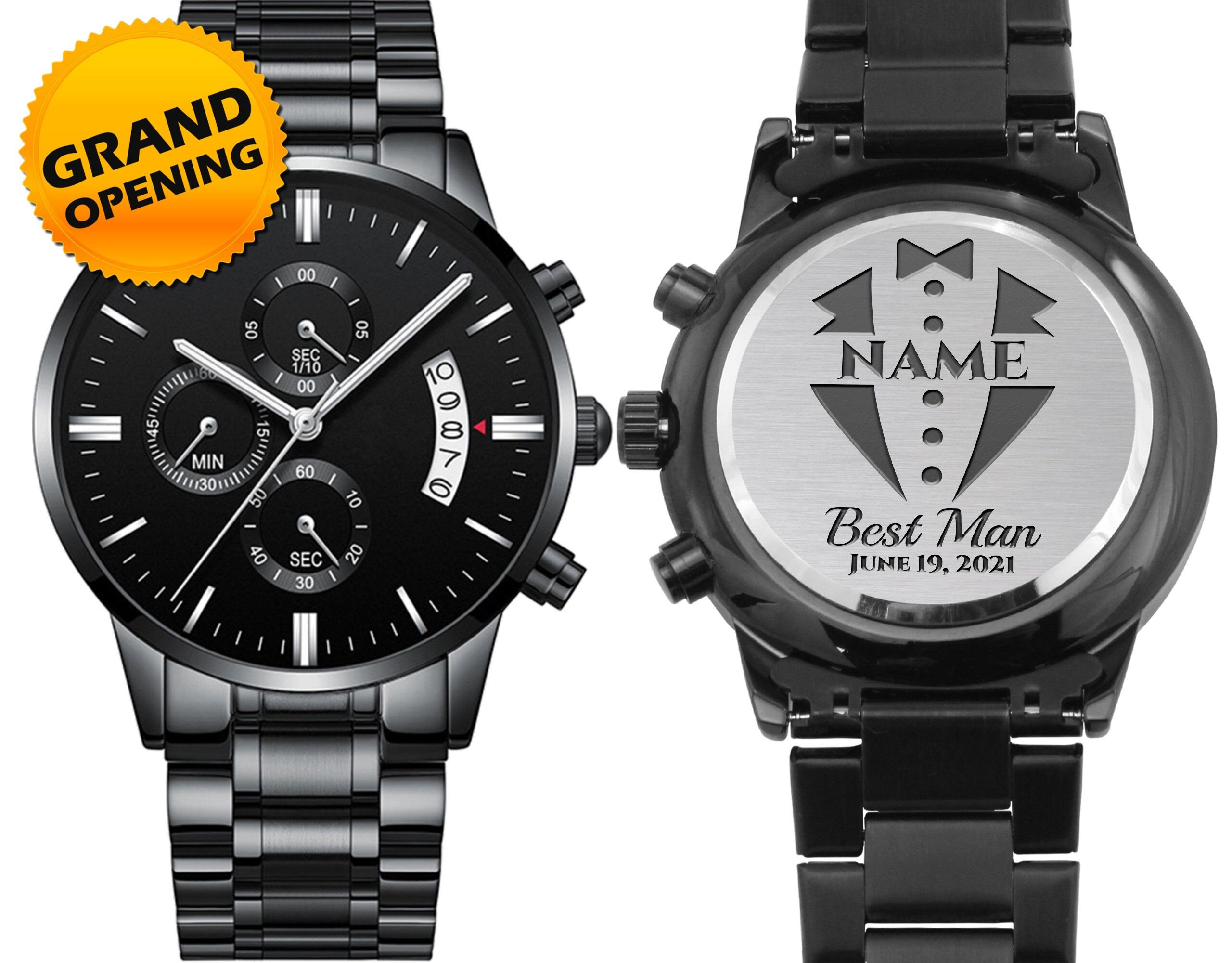 Personalized Best Man Gifts Engraved Watch Personalized Gifts Etsy UK