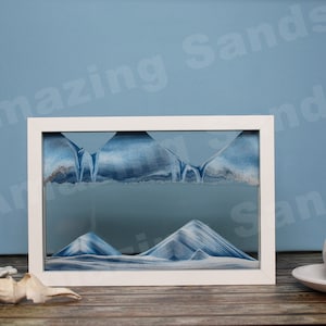 Blue Mountains (m) - Moving Sand Art  handmade by Amazing Sands