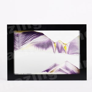 Lila Iris (n) - Sand Art handgefertigt von Amazing Sands