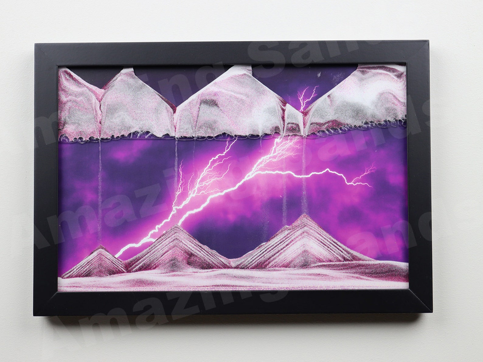 Lightning Moving Sand Art Handmade by Amazing Sands Etsy
