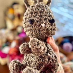 Crochet Bunny Snuggler: Handmade Plush Rabbit Toy