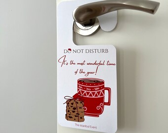 New Year / Christmas Door Hanger Do Not Disturb - New Year Gift - It's The Most Wonderful Time Of The Year