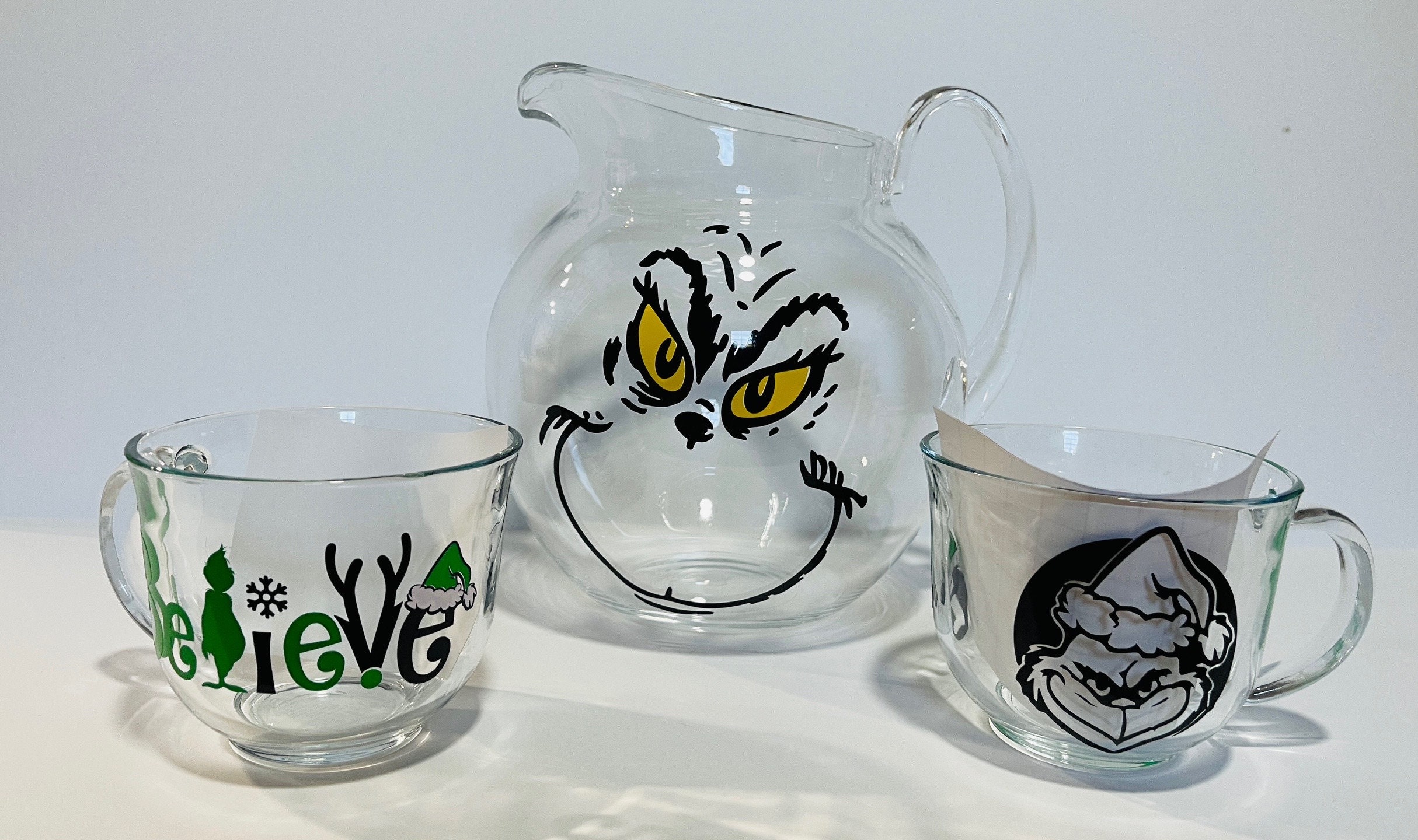 Grinch Punch Bowl Set 