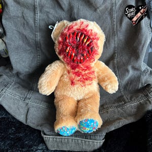 Custom Creepy horror teddy bear plush,happy birthday bear5