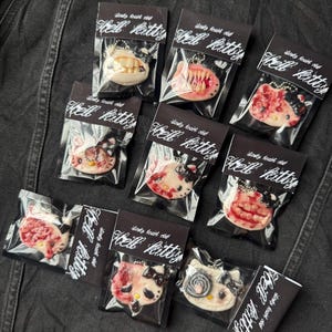 Hell kitty Keychain collection Black