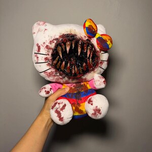 Custom Horror Colorful hell Kitty Art doll Collectible