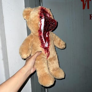 Cremallera de cara de oso de terror espeluznante personalizada