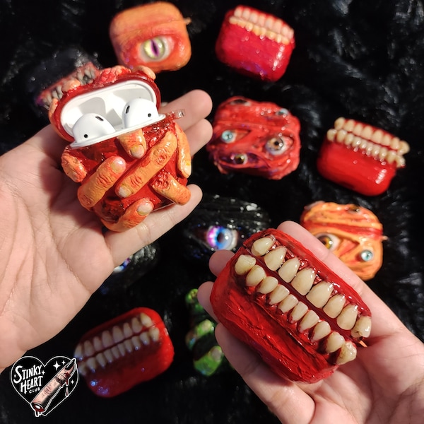 Custom Horror Creepy AirPods Case, For AirPods 1/2 Gen 3 pro pro2