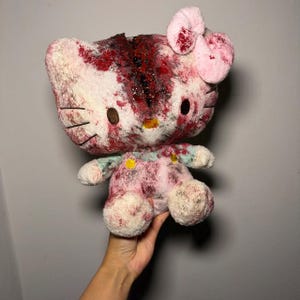 Custom Horror hell Kitty Art doll Collectible