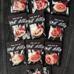 Hell kitty Keychain collection Red
