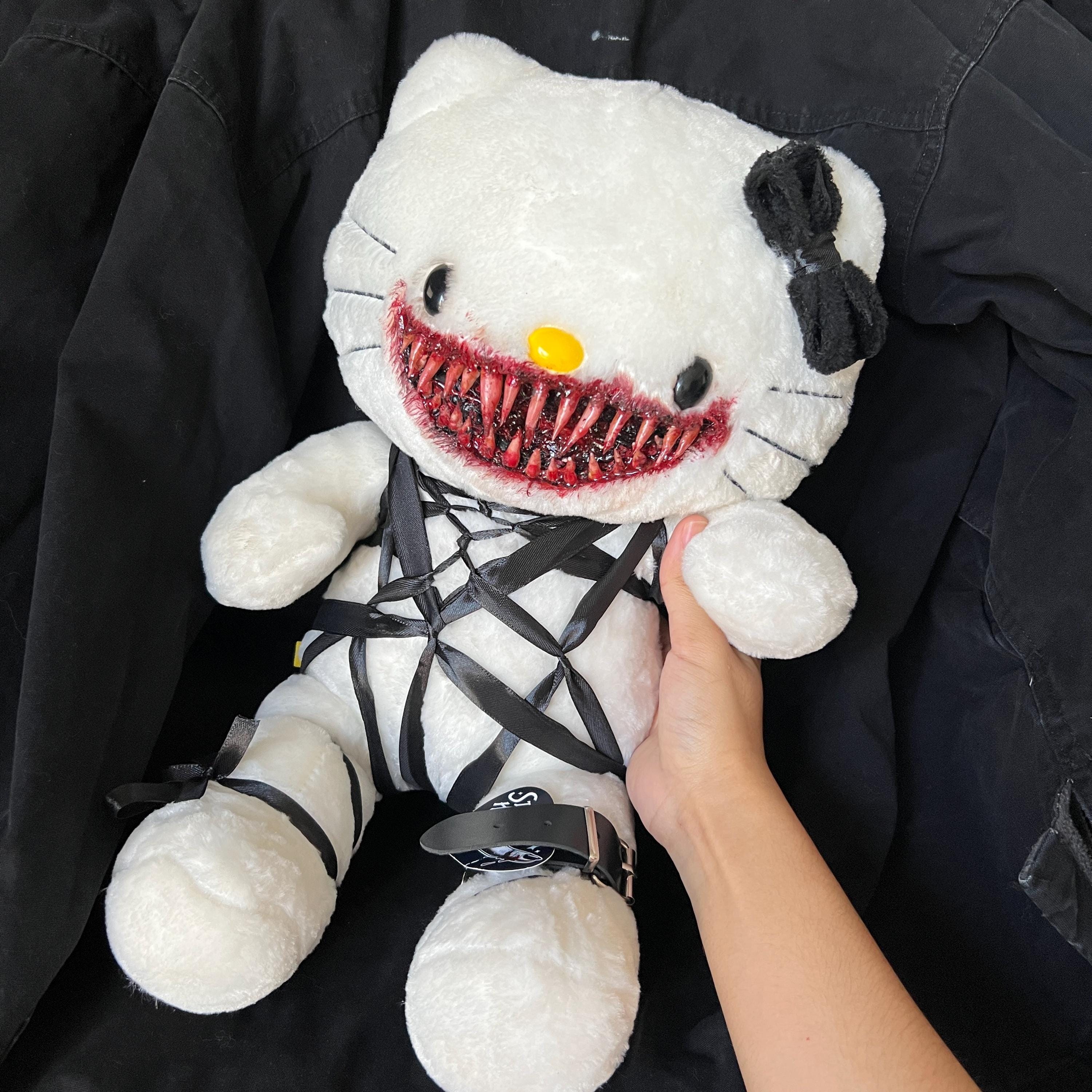 Evil Hello Kitty Plush Doll Scary Teeth - Etsy