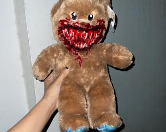 Oso de peluche monstruo de terror – Juguete artístico de peluche espeluznante