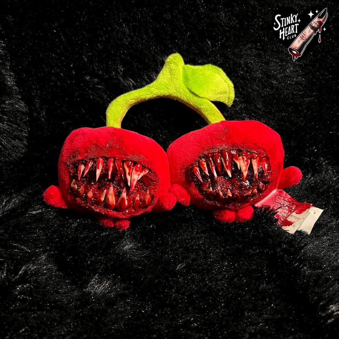 Custom Creepy Cherry Horror Plush - Etsy