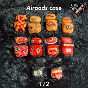 For AirPods 1/2 Custom Creepy Horror AirPods Case
