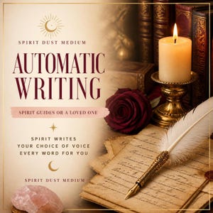 Automatic Writing Reading | Channeled Letter From Your Spirit Guides or a Loved One | Written PDF