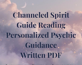 Lettura della Guida Spirituale in PDF / Lettura Psichica Canalizzata / Interpretazione Scritta dei Tarocchi / Guida per l'Amore e la Vita