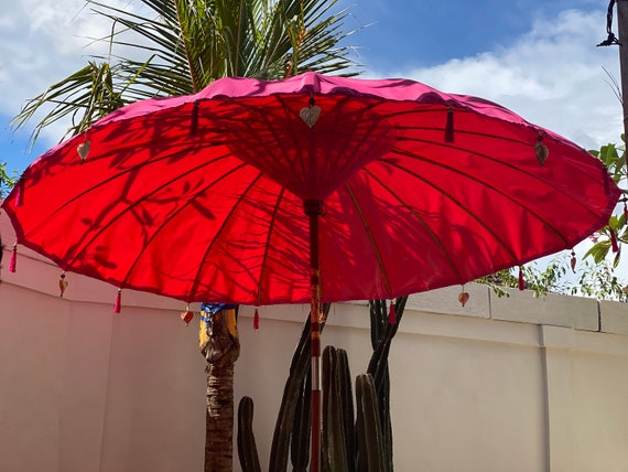 3 Meter Traditional Pink Parasol Boho Style - Etsy