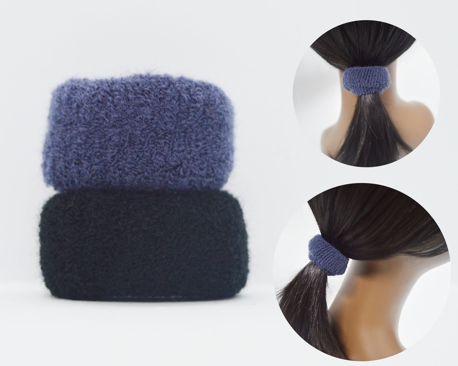 2 PCS Thick Hair Ties Band/ Elastic and Seamless Cotton Hair Etsy